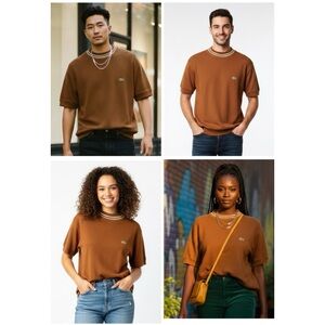 Lacoste IZOD Vintage Brown Pullover Sweater